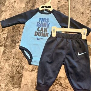 Nike Baby “This Baby Can Dunk” Bodysuit Jogger Set